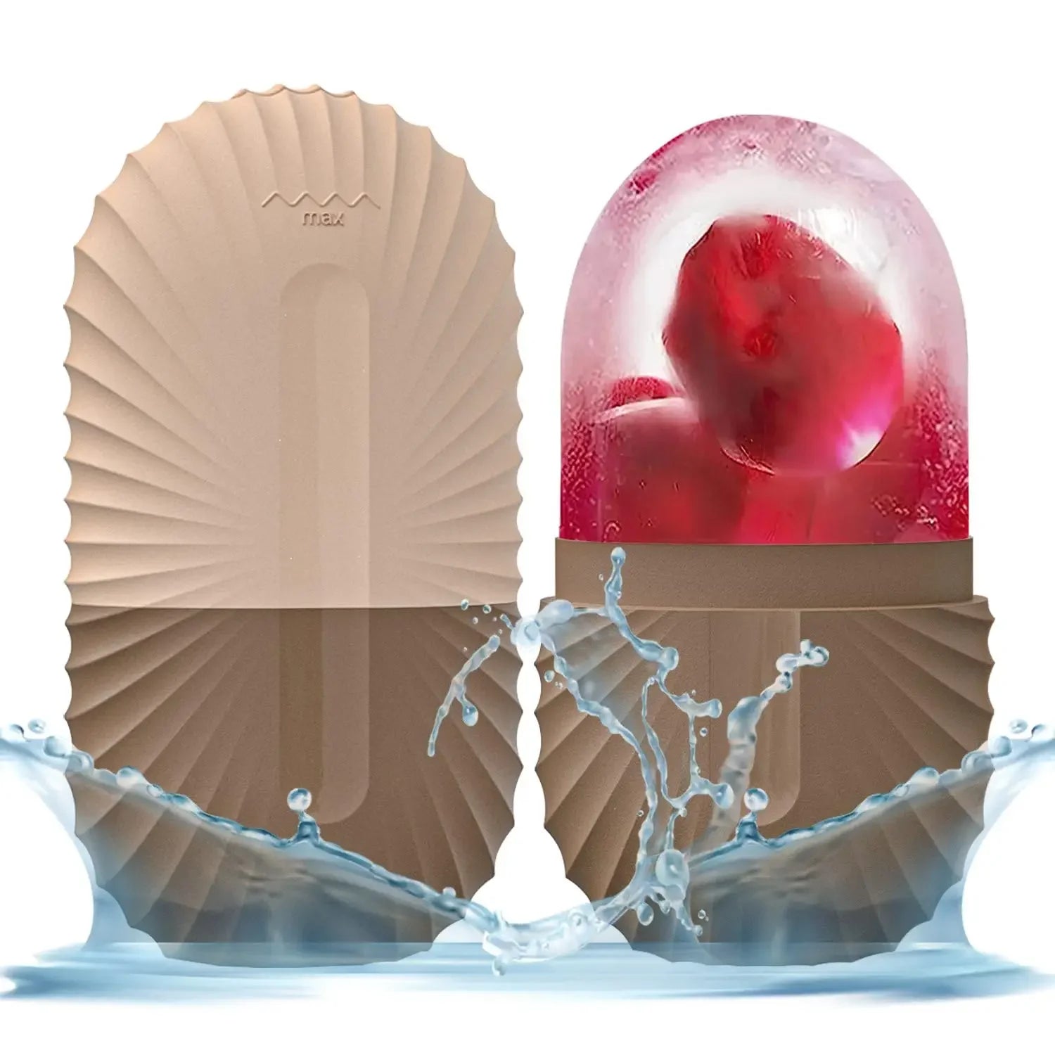 Eisroller für Gesicht aus Silikon ICE KISS