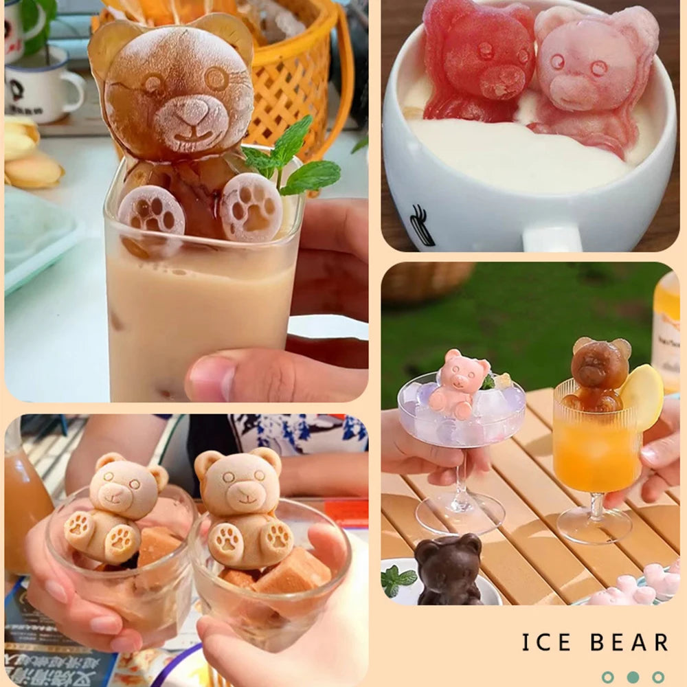 Kleine Teddybär Form Eiswürfel