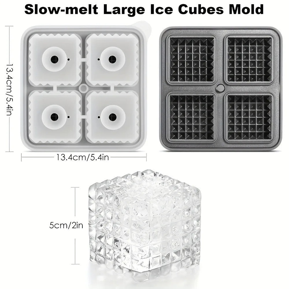 Eiswürfelform aus Silikon mit Deckel