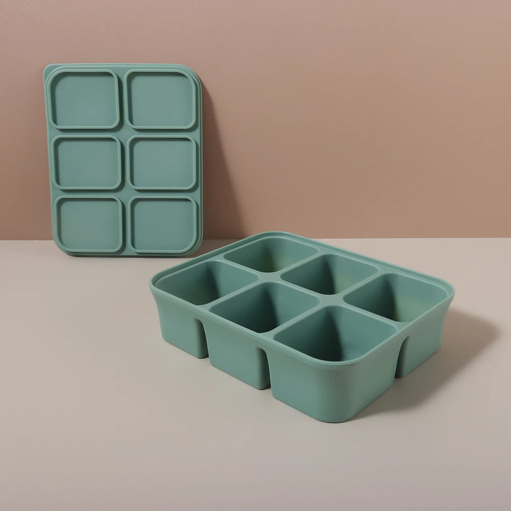 Eiswürfelform 12er Miniwürfel mit Deckel stapelbar