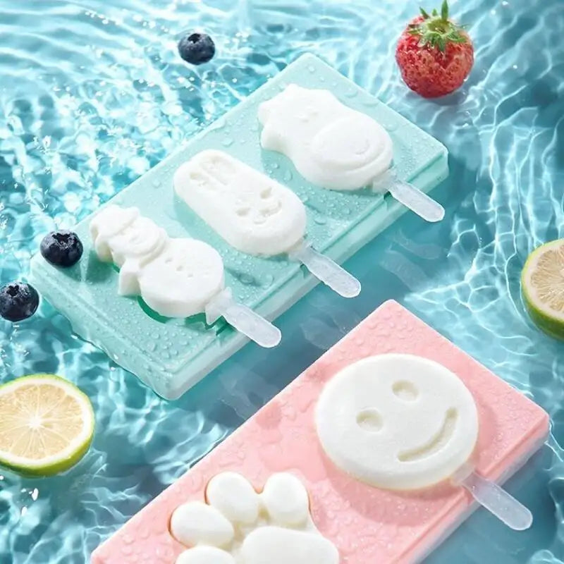 Eisform aus Silikon 3 Designs FROSTY