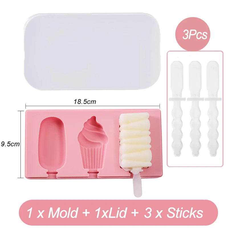 Eisform aus Silikon 3 Designs FROSTY