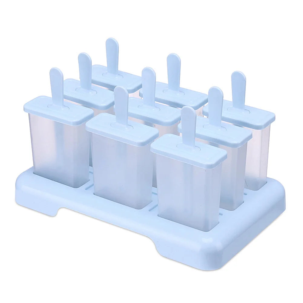 Eisform DIY Eisbox mit Kunststoffstäbchen