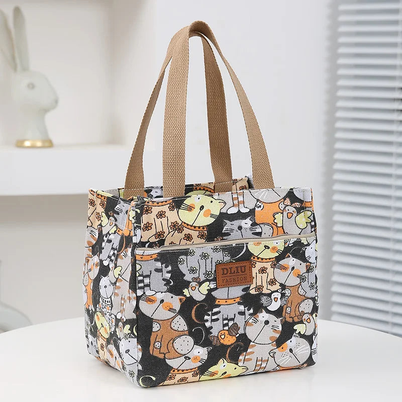 Lunchbag Cartoon isoliert groß Bento