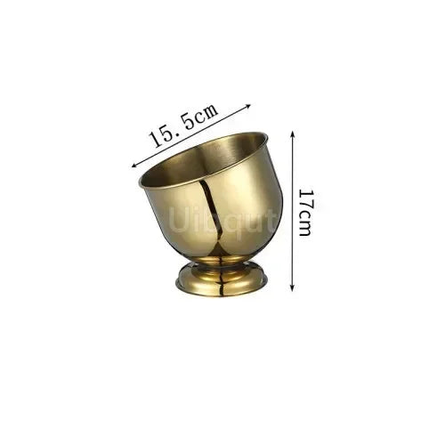 Goldener Eis Kübel