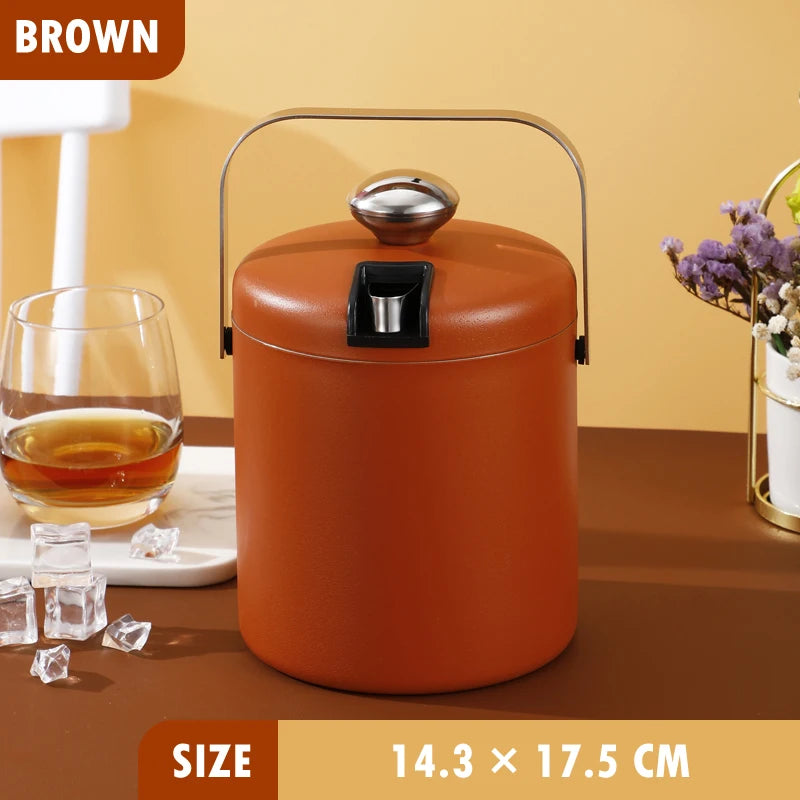 Eiskübel aus Edelstahl / 1,3 l