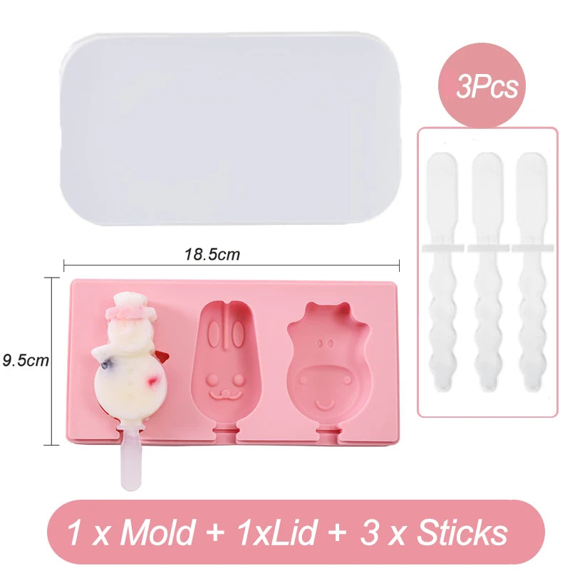Eisform aus Silikon 3 Designs FROSTY