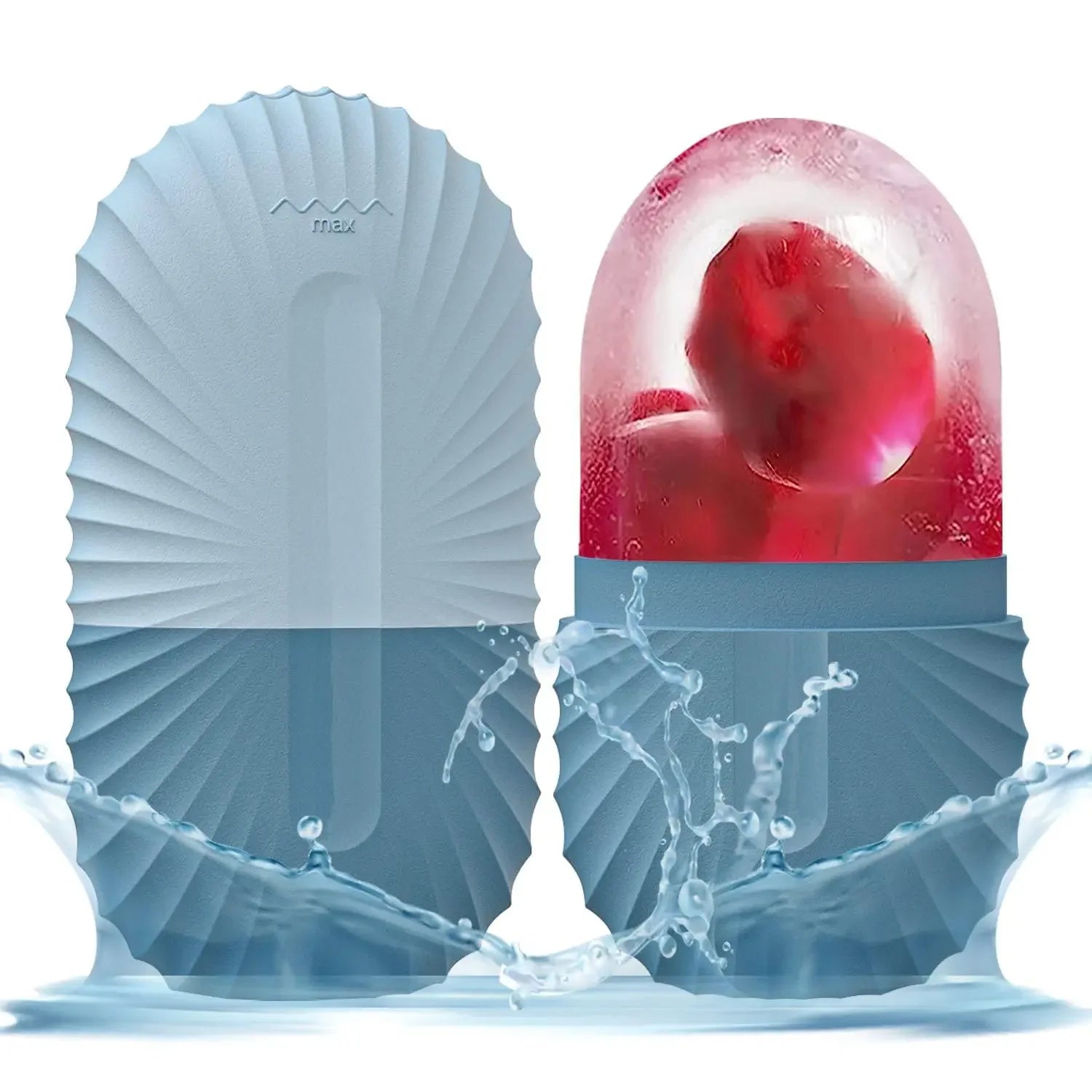 Eisroller für Gesicht aus Silikon ICE KISS