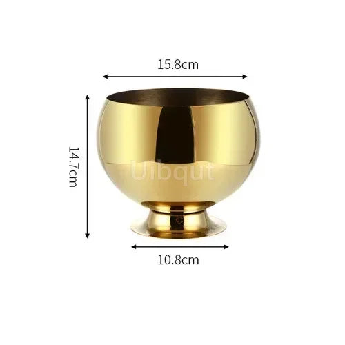 Goldener Eis Kübel