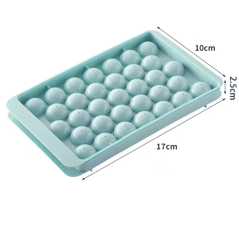 Eiswürfelform Eishockeykugel 33 Mulden