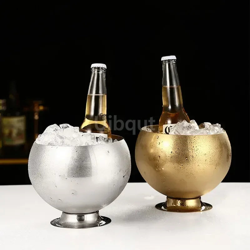 Goldener Eis Kübel