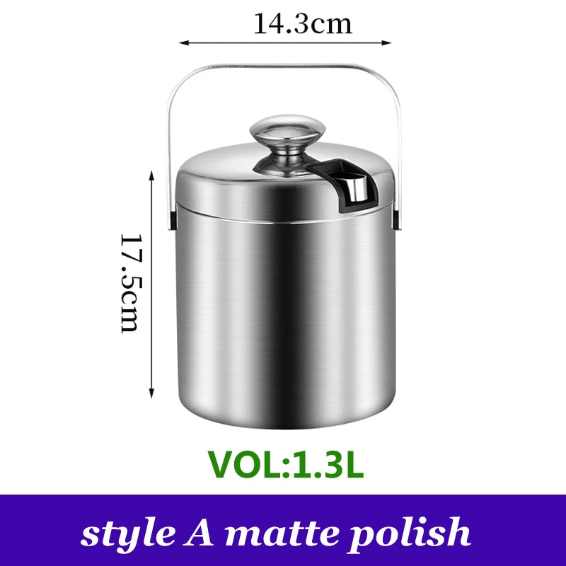 Eiskübel aus Edelstahl / 1,3 l
