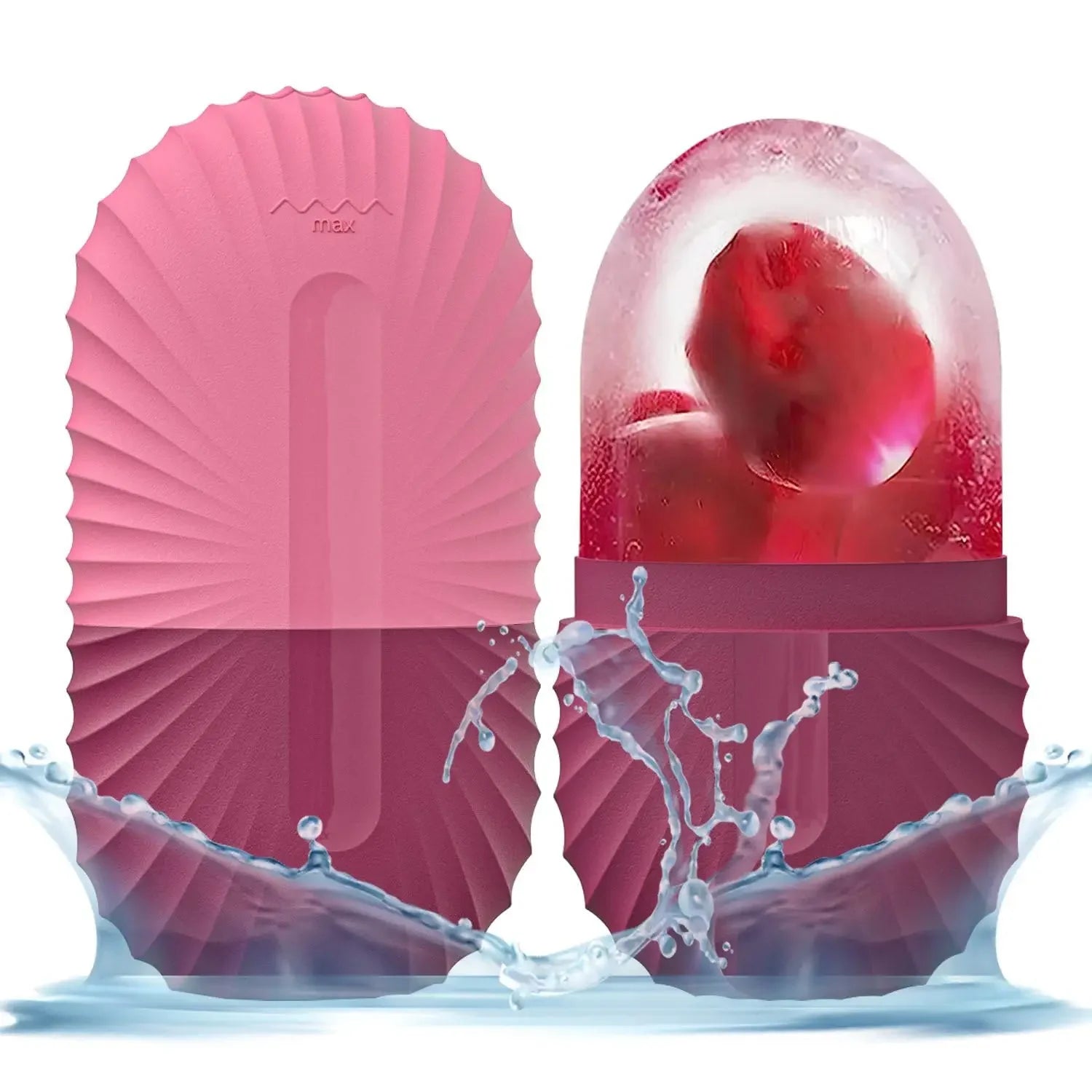 Eisroller für Gesicht aus Silikon ICE KISS