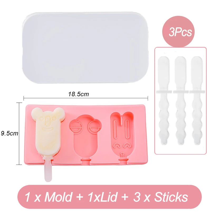 Eisform aus Silikon 3 Designs FROSTY