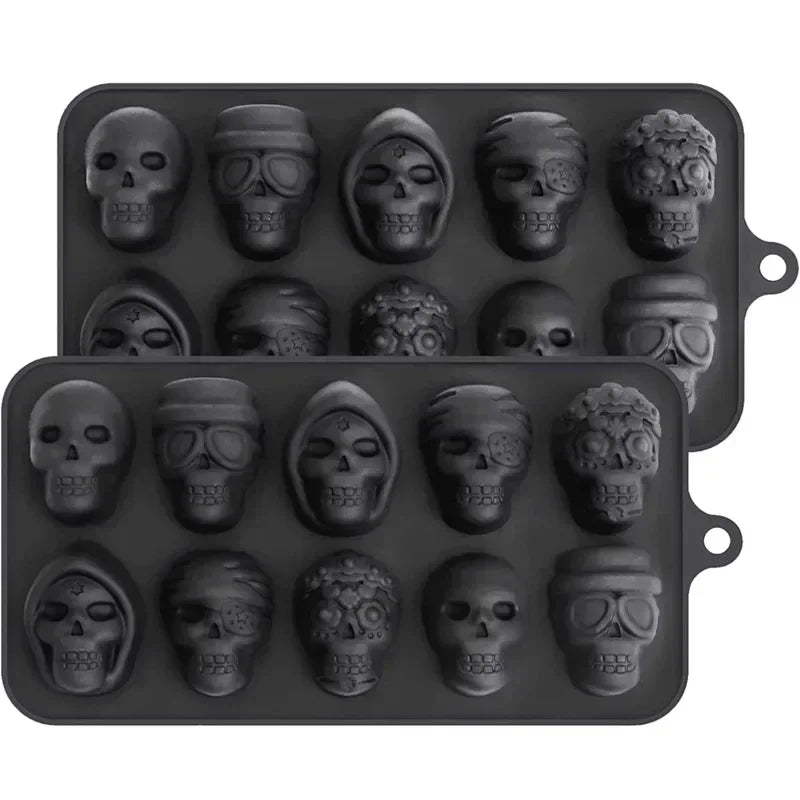 Eiswürfelform Totenkopf 10er
