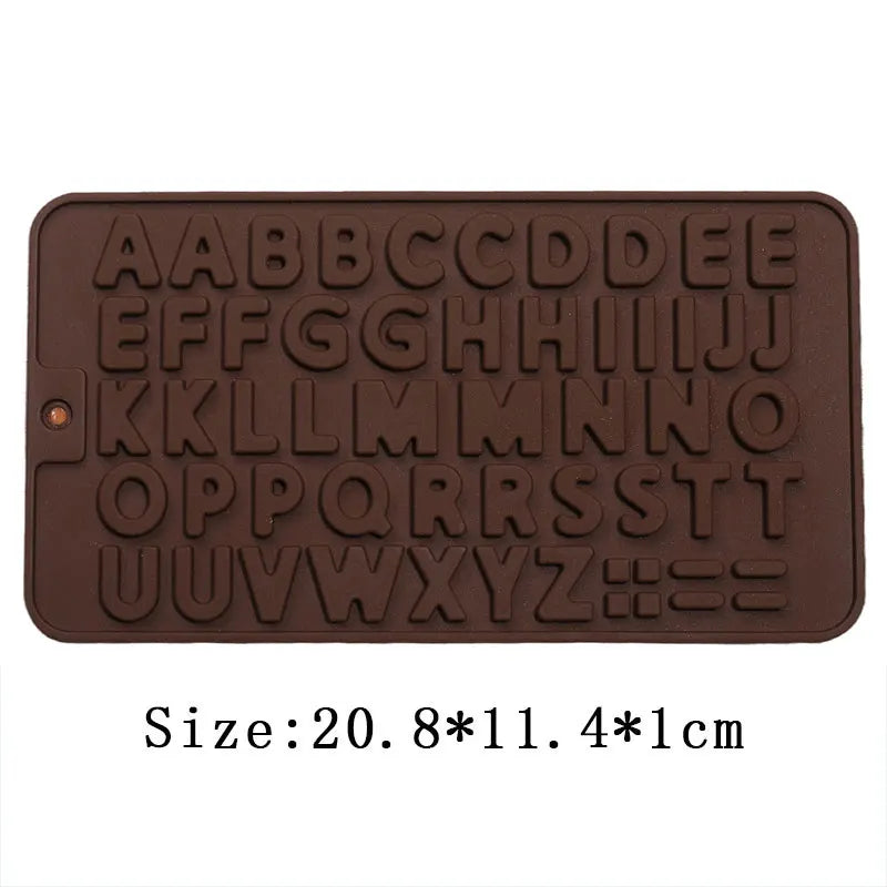 Eiswürfelform aus Silikon Buchstaben/Zahlen