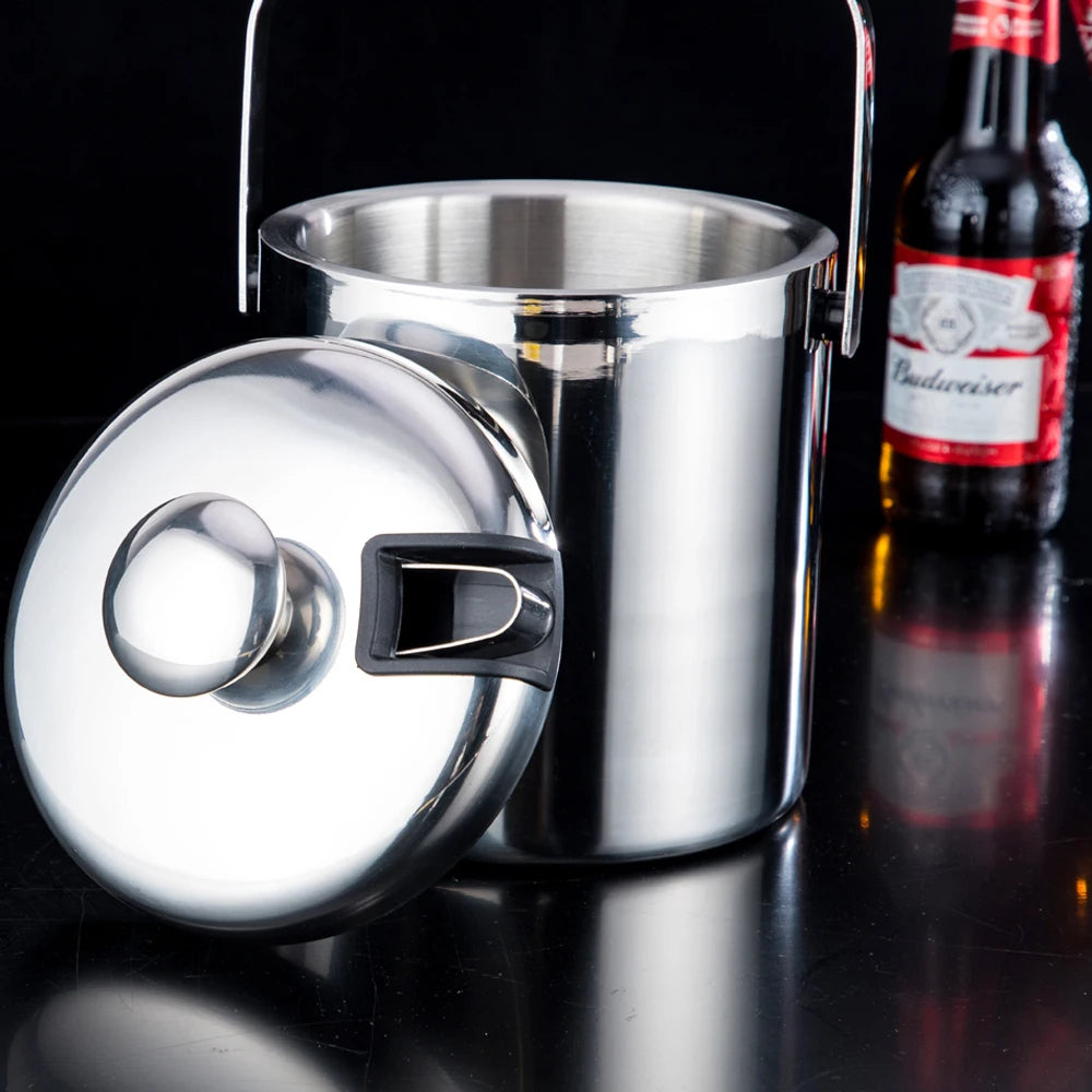 Eiskübel aus Edelstahl / 1,3 l