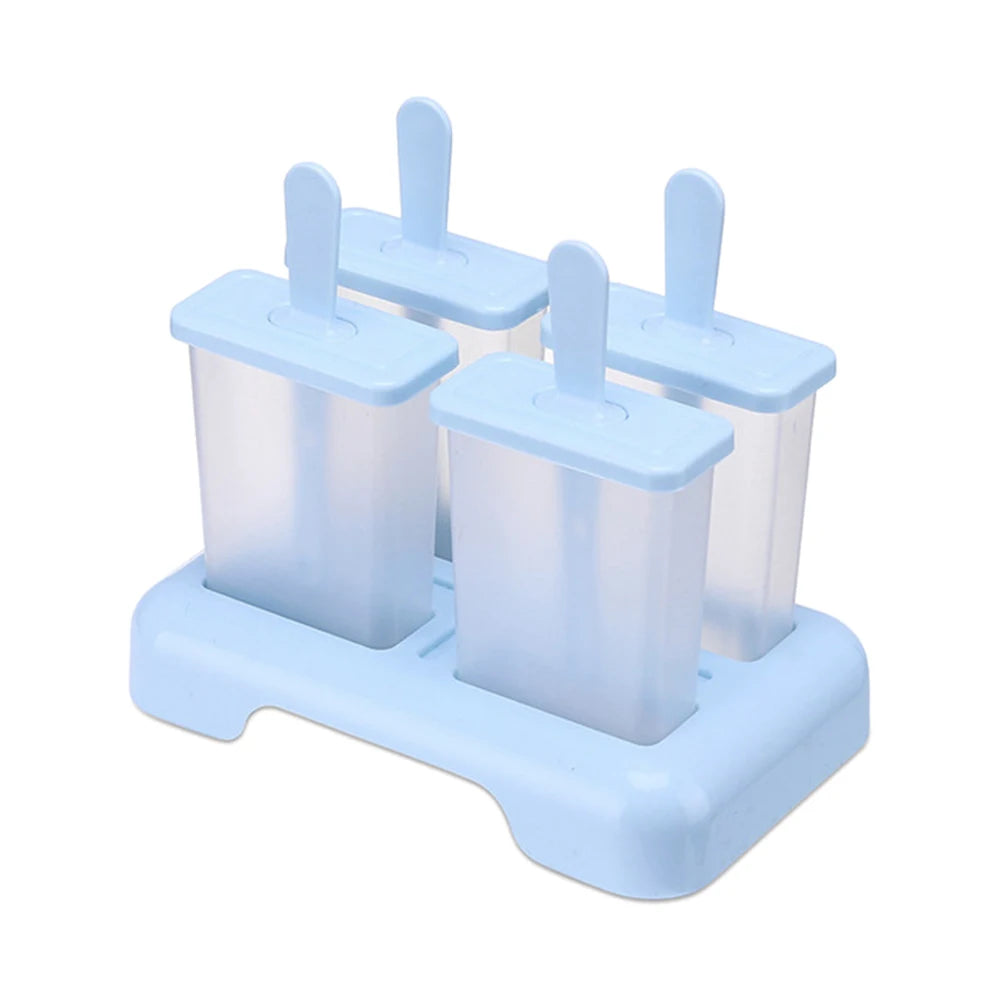 Eisform DIY Eisbox mit Kunststoffstäbchen