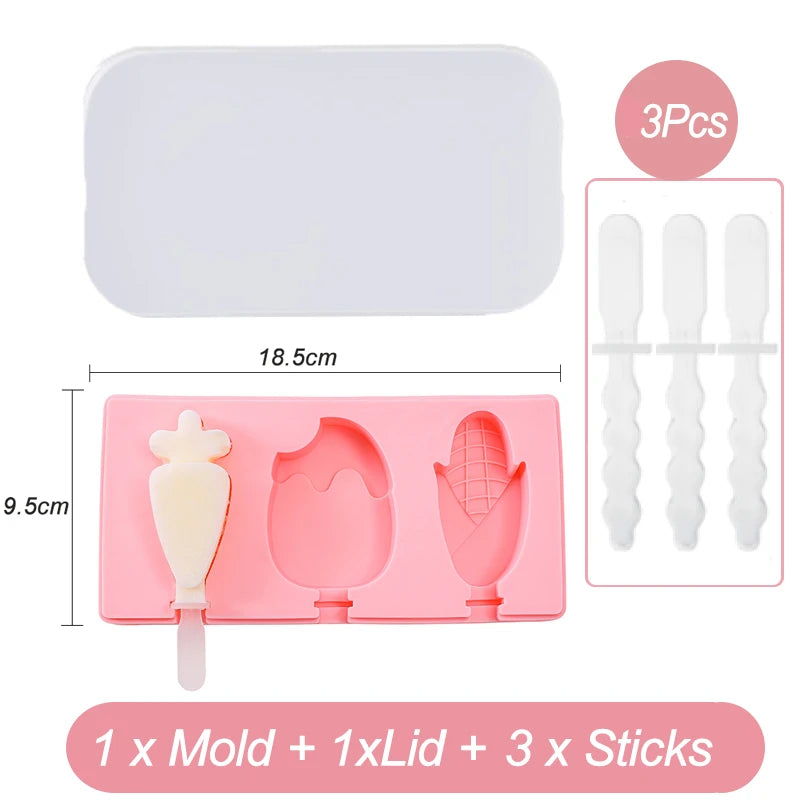 Eisform aus Silikon 3 Designs FROSTY
