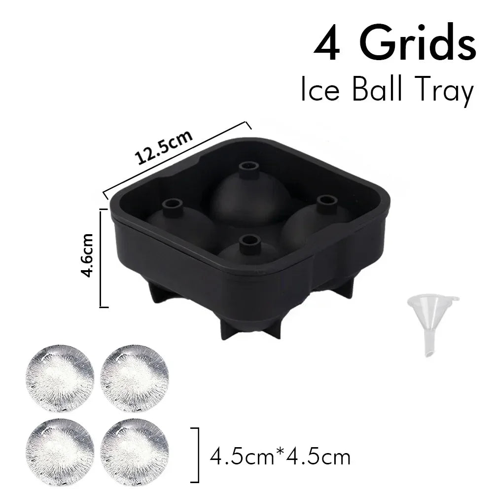 Eiswürfelform aus Silikon quadratisch mit Deckel schwarz/weiss