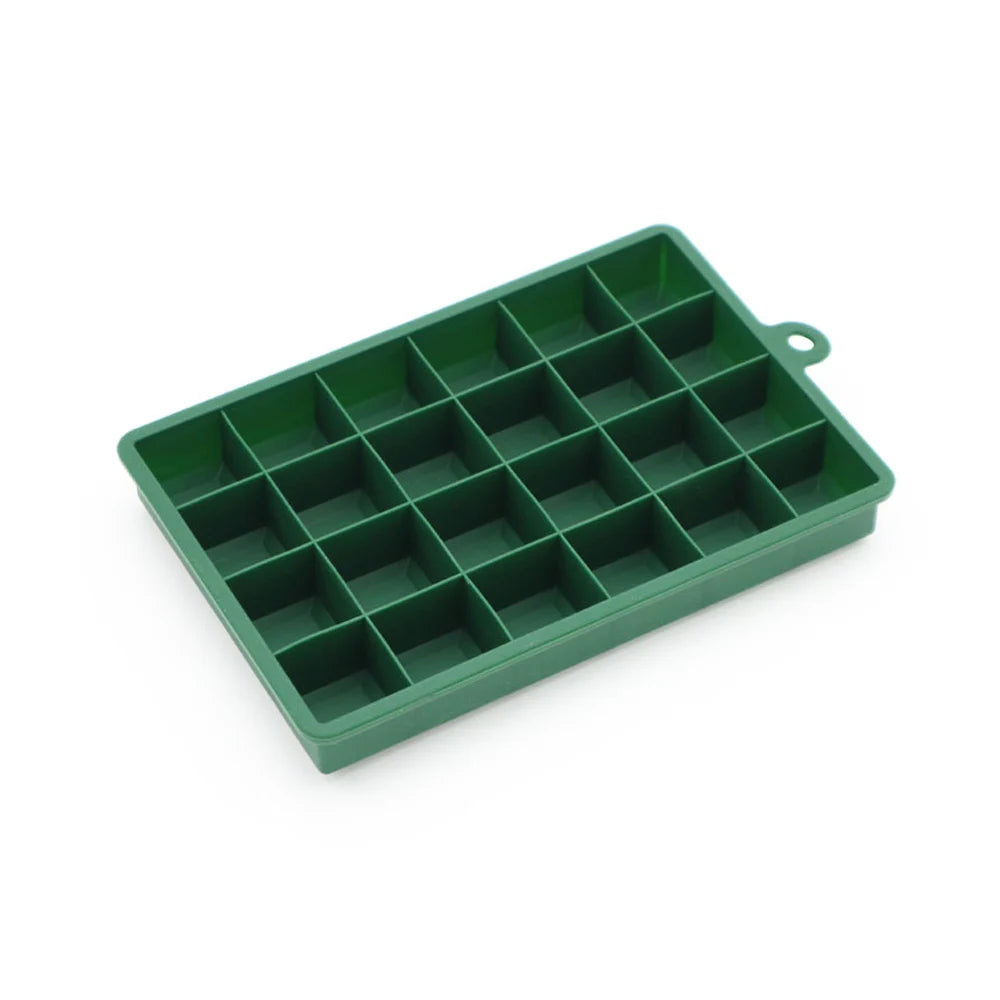 Eiswürfelform aus Silikon quadratisch mit Deckel