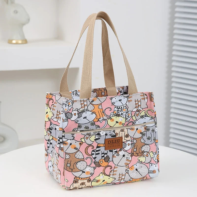 Lunchbag Cartoon isoliert groß Bento