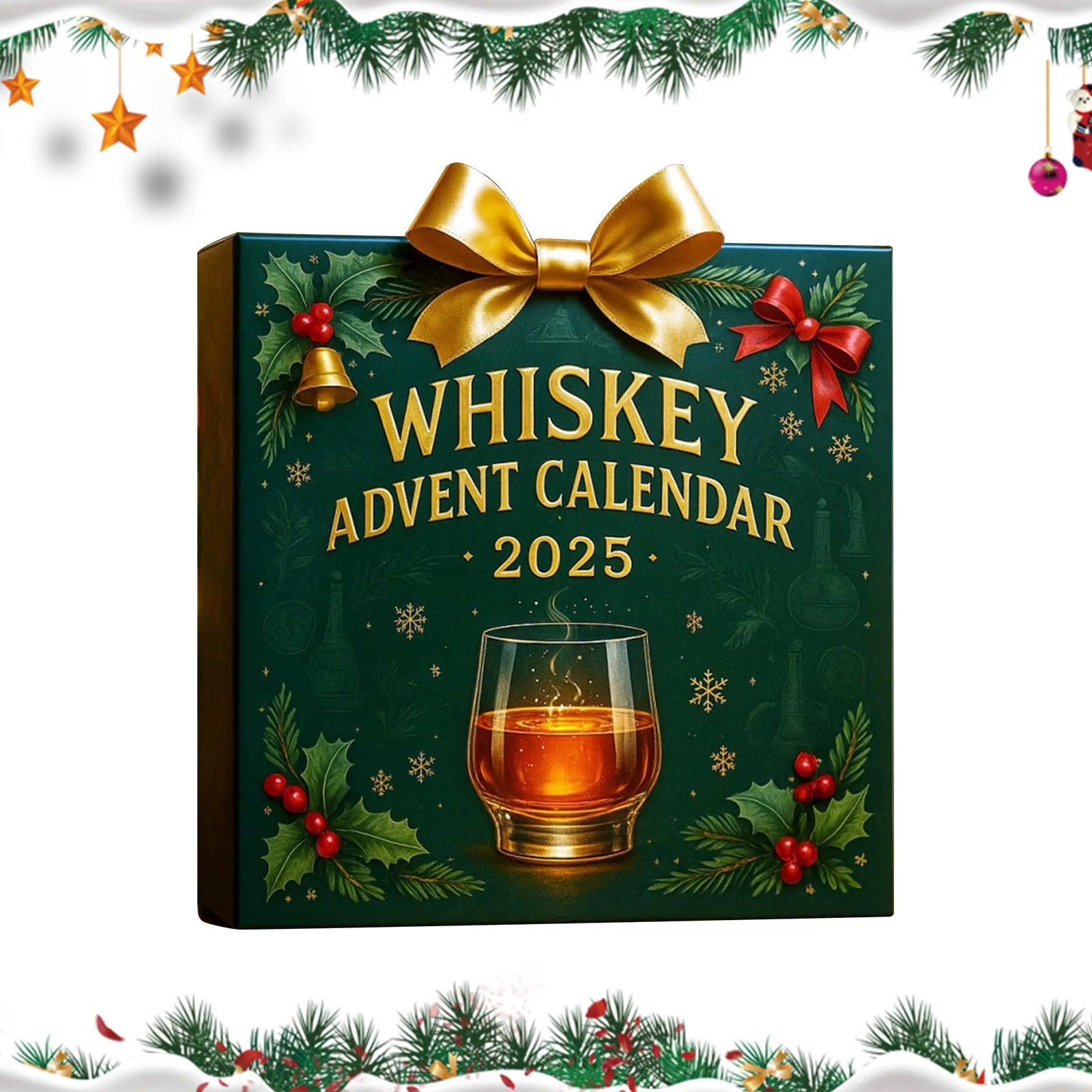🎁 Premium Whiskey Adventskalender 2025 | 24 ausgewählte Whisky-Sorten als exklusives Weihnachtsgeschenk für Genießer