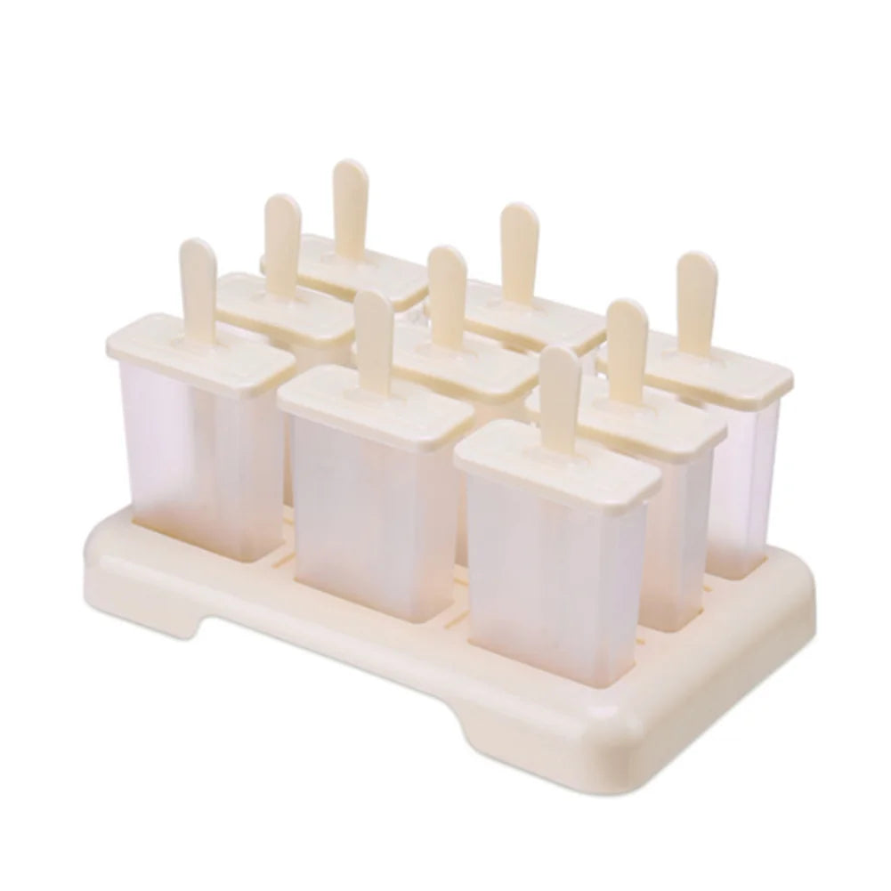 Eisform DIY Eisbox mit Kunststoffstäbchen