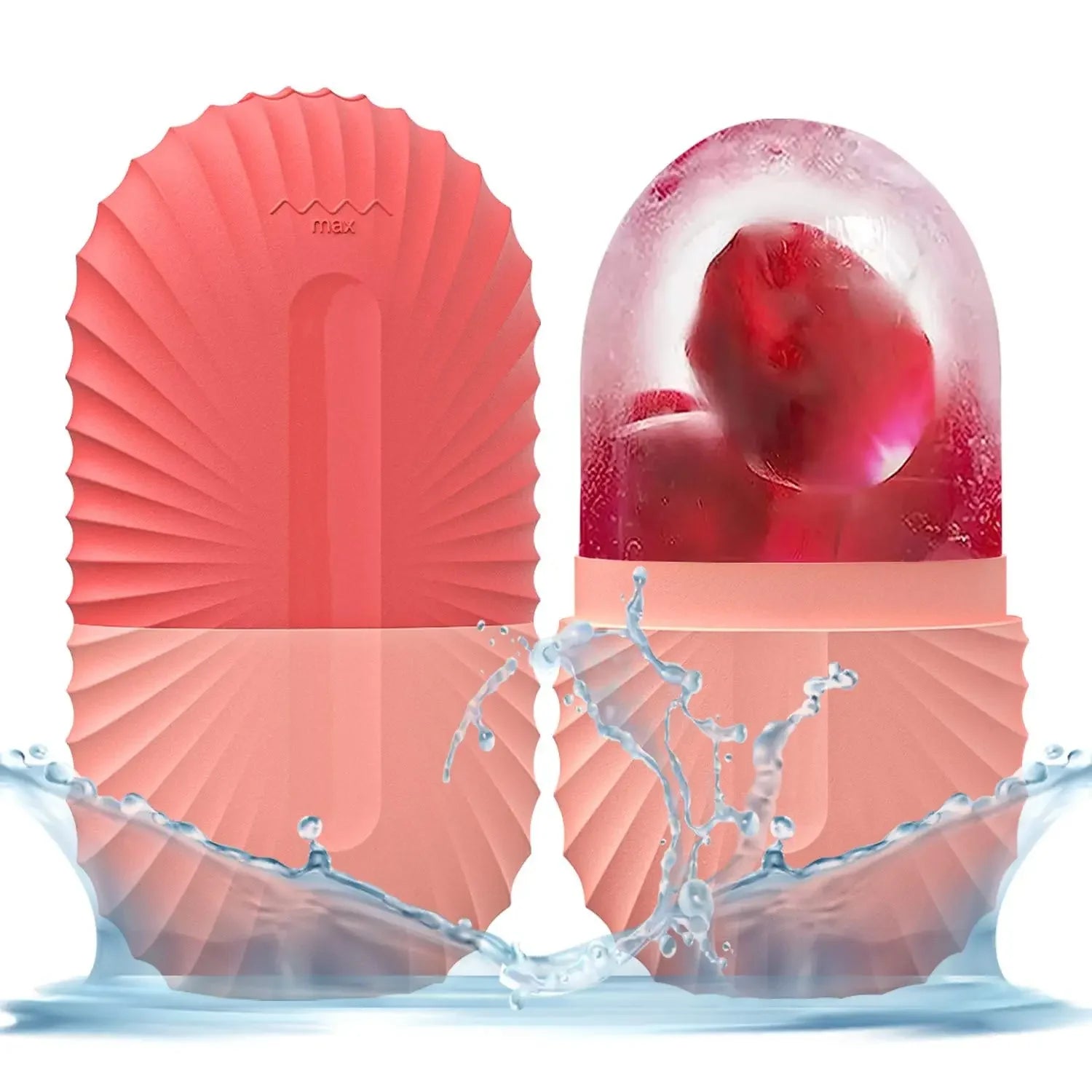 Eisroller für Gesicht aus Silikon ICE KISS