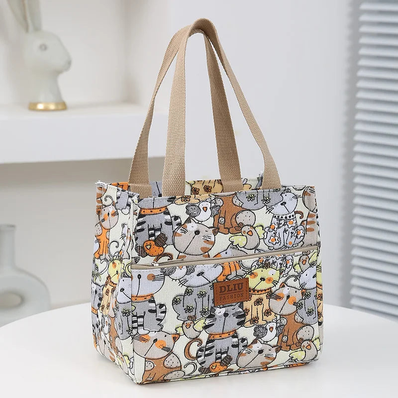 Lunchbag Cartoon isoliert groß Bento