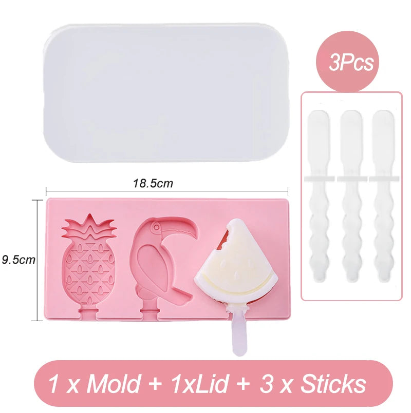 Eisform aus Silikon 3 Designs FROSTY