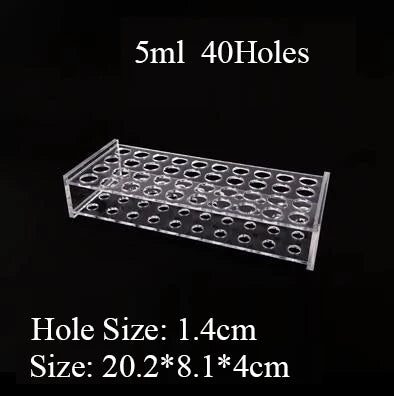 Reagenzglasständer aus Acryl