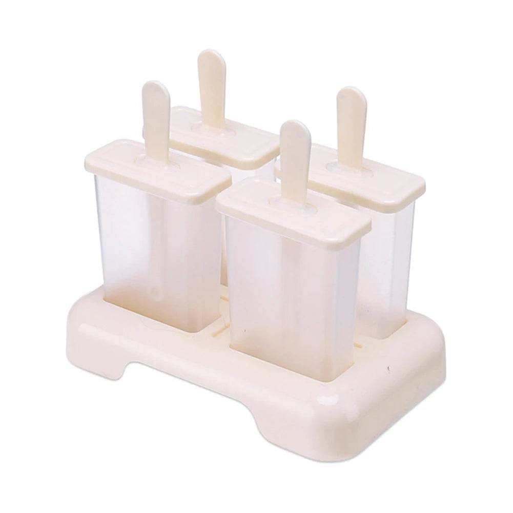 Eisform DIY Eisbox mit Kunststoffstäbchen