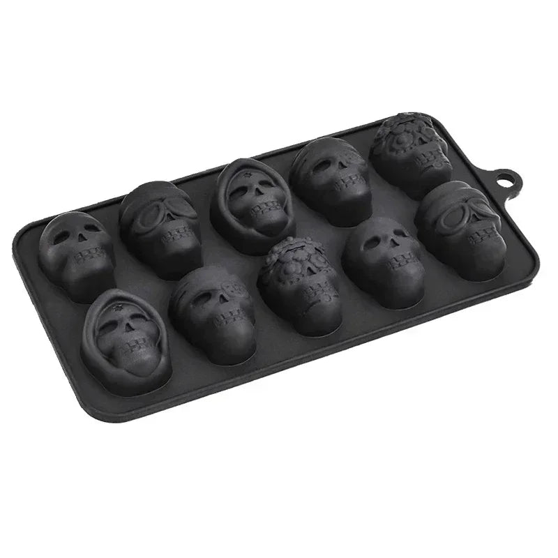Eiswürfelform Totenkopf 10er