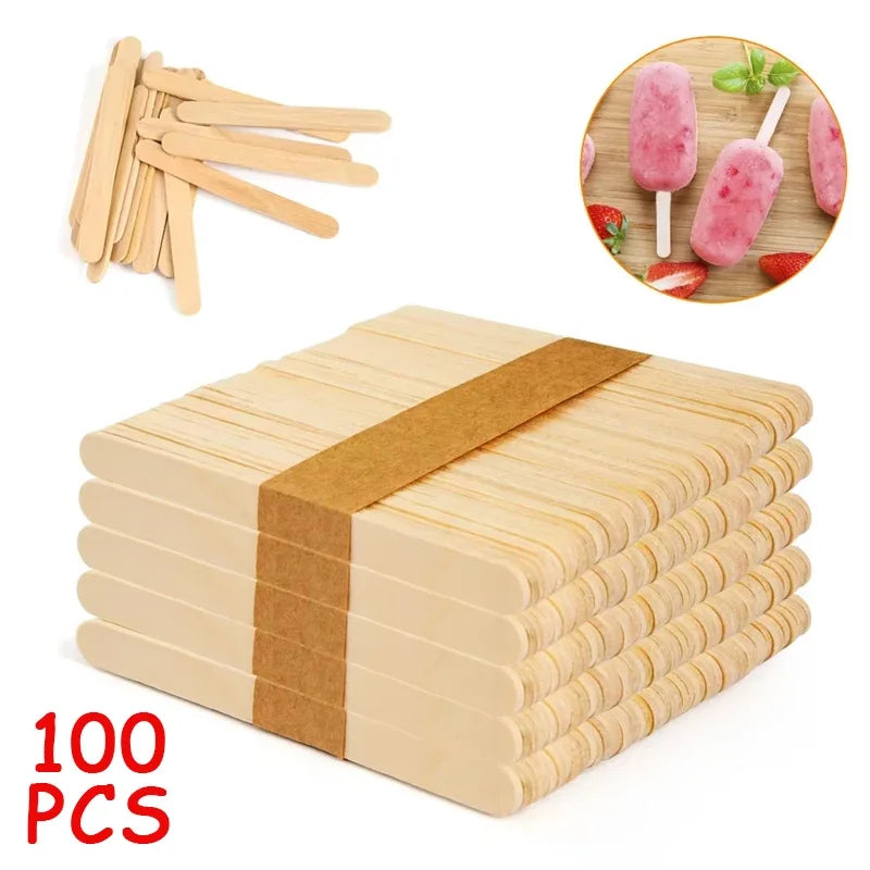 Eisstiel aus Holz – 100 Stück