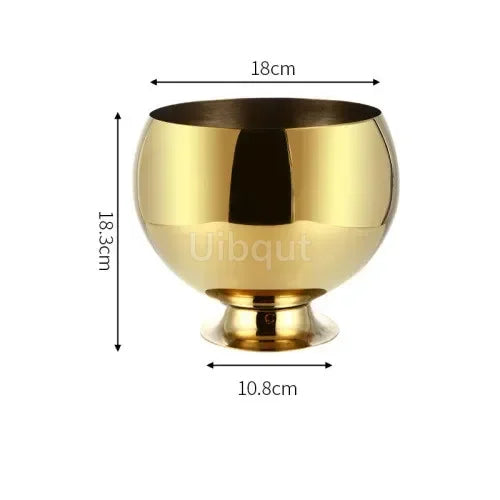 Goldener Eis Kübel