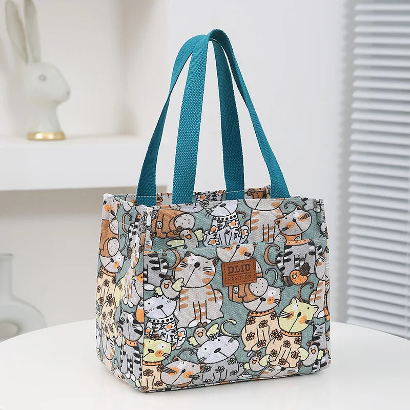 Lunchbag Cartoon isoliert groß Bento