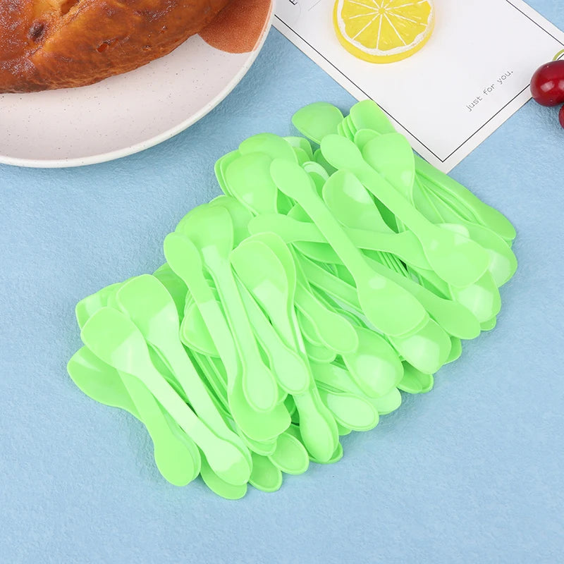 Plastiklöffel Mini – 100 Stück