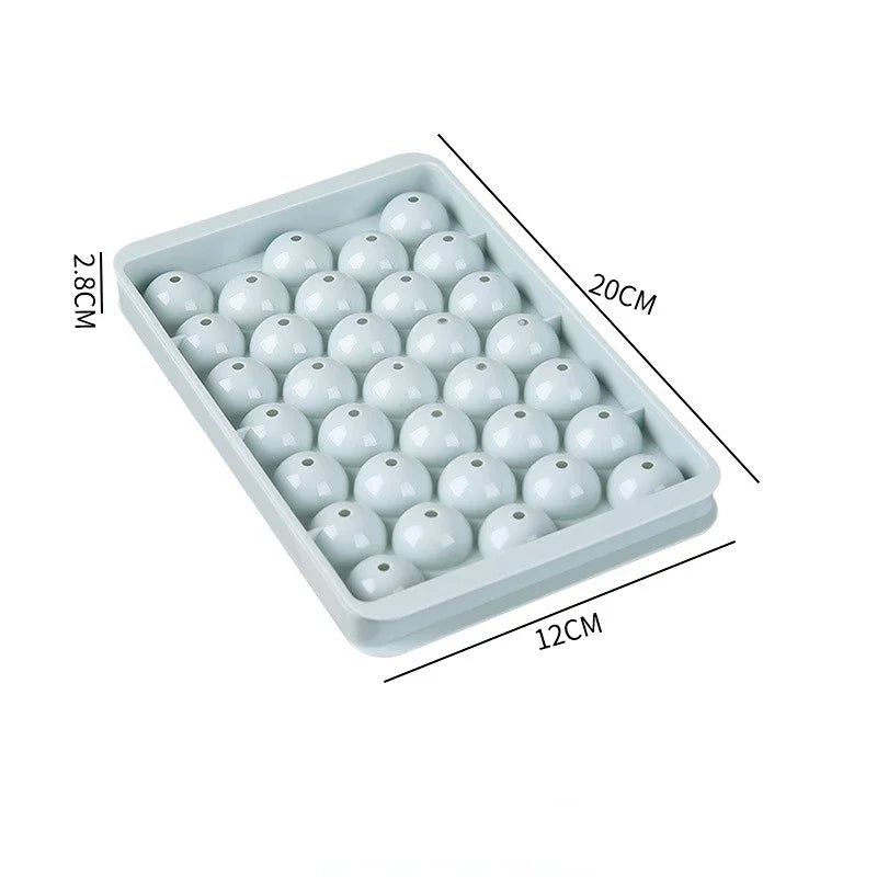 Eiswürfelform Diamant 3D rund mit Deckel