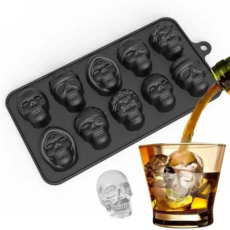 Eiswürfelform Totenkopf 10er