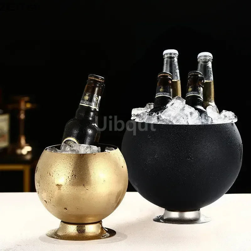 Goldener Eis Kübel