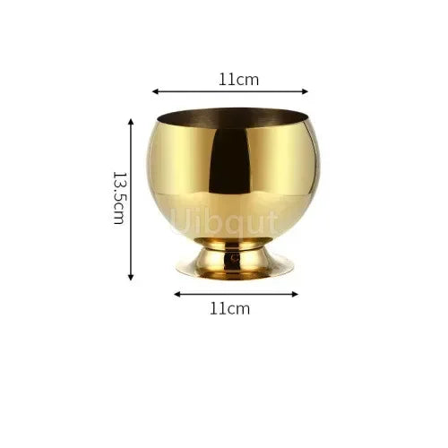 Goldener Eis Kübel