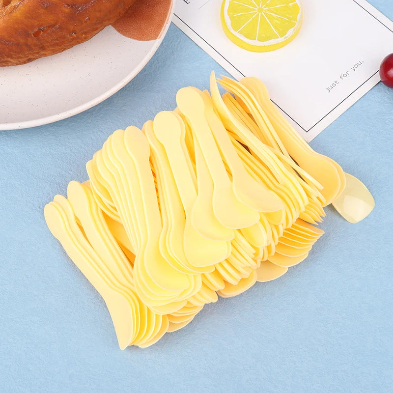 Plastiklöffel Mini – 100 Stück