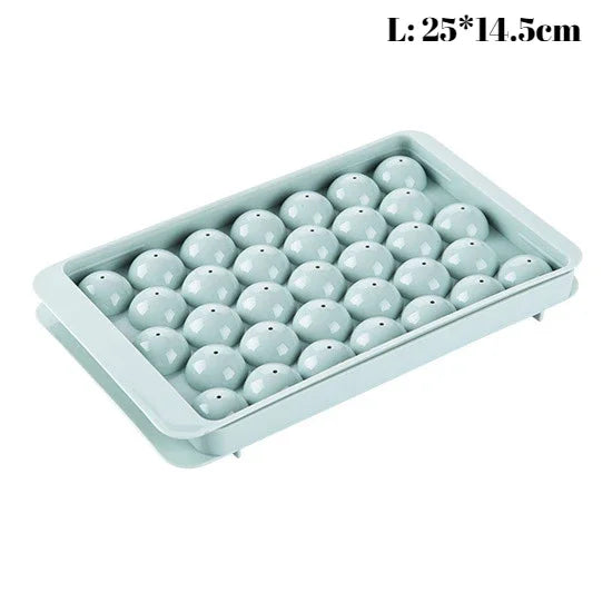 Eiswürfelform Diamant 3D rund mit Deckel