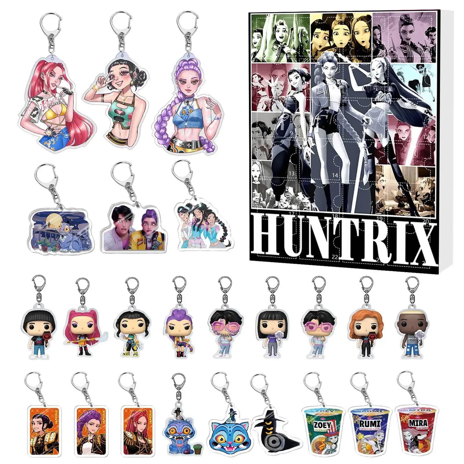 K-Pop Demon Hunters Adventskalender 2025 | 24 Überraschungen mit Rumi, Mira, Zoey & Tiger Sammlerstücken