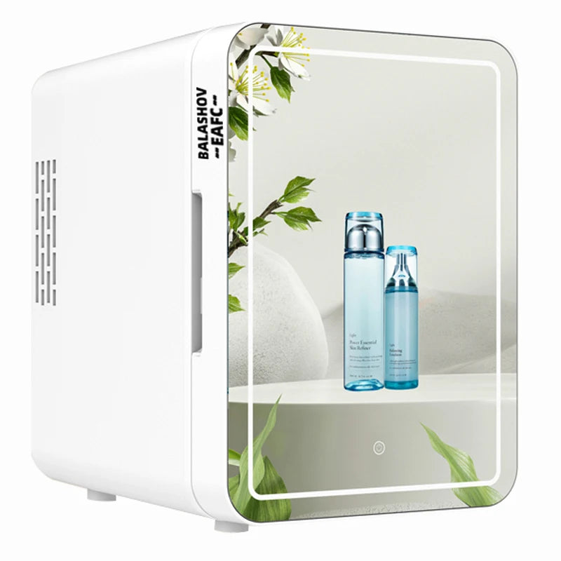 Kosmetik Kühlschrank Mini 4L LED mit Spiegel