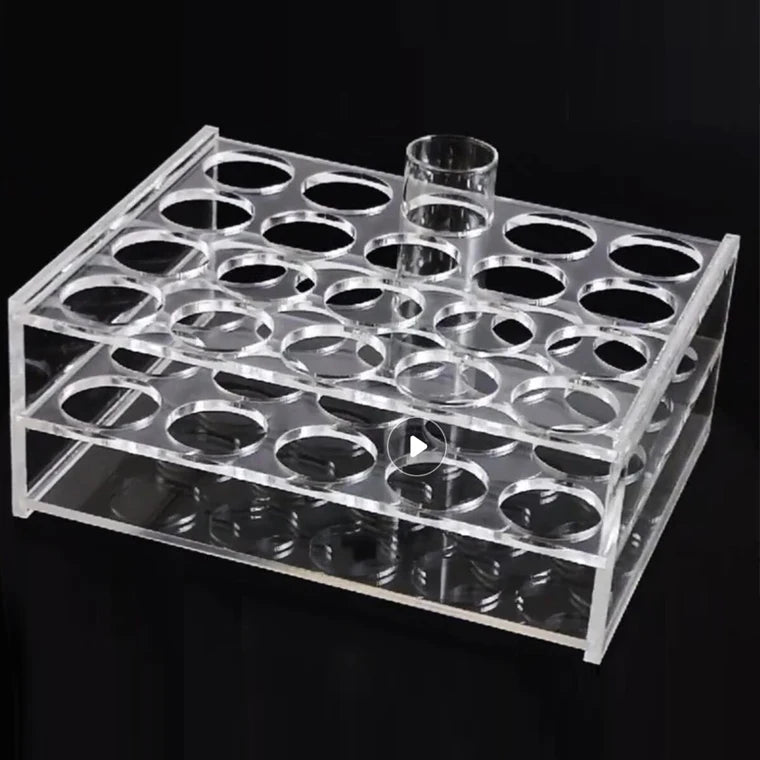 Reagenzglasständer aus Acryl