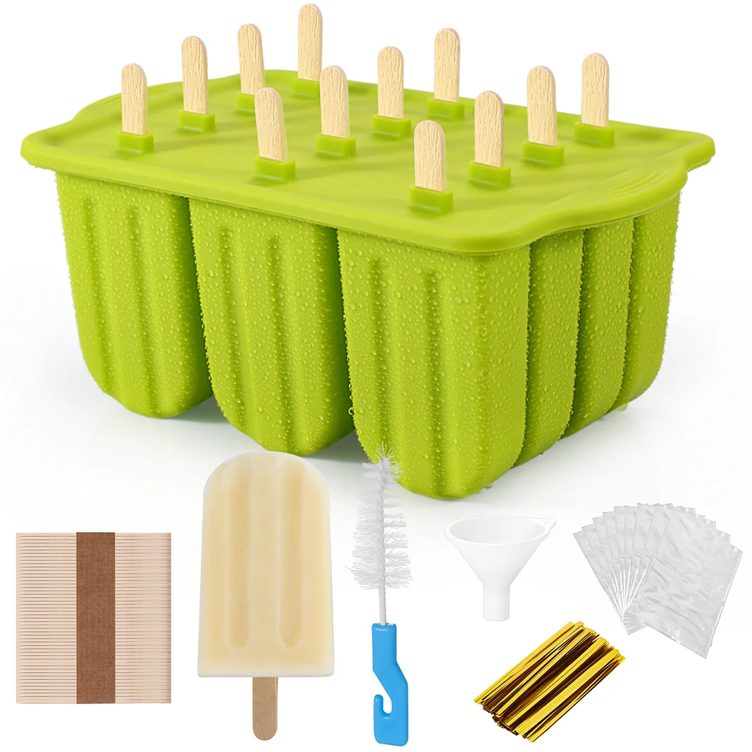 Eisform aus Silikon mit Holzstab Mini