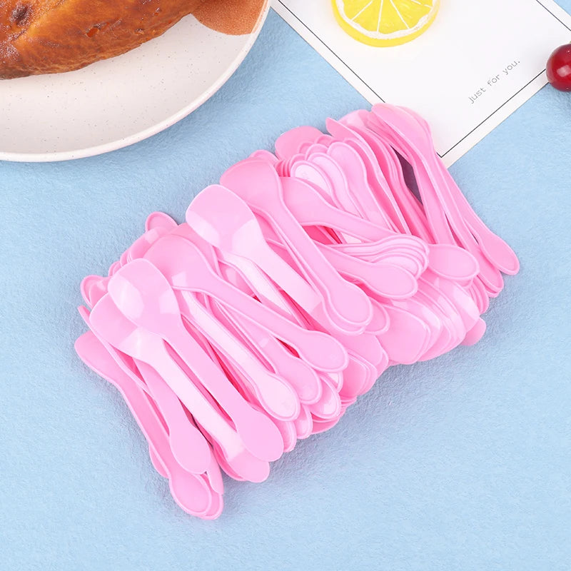 Plastiklöffel Mini – 100 Stück