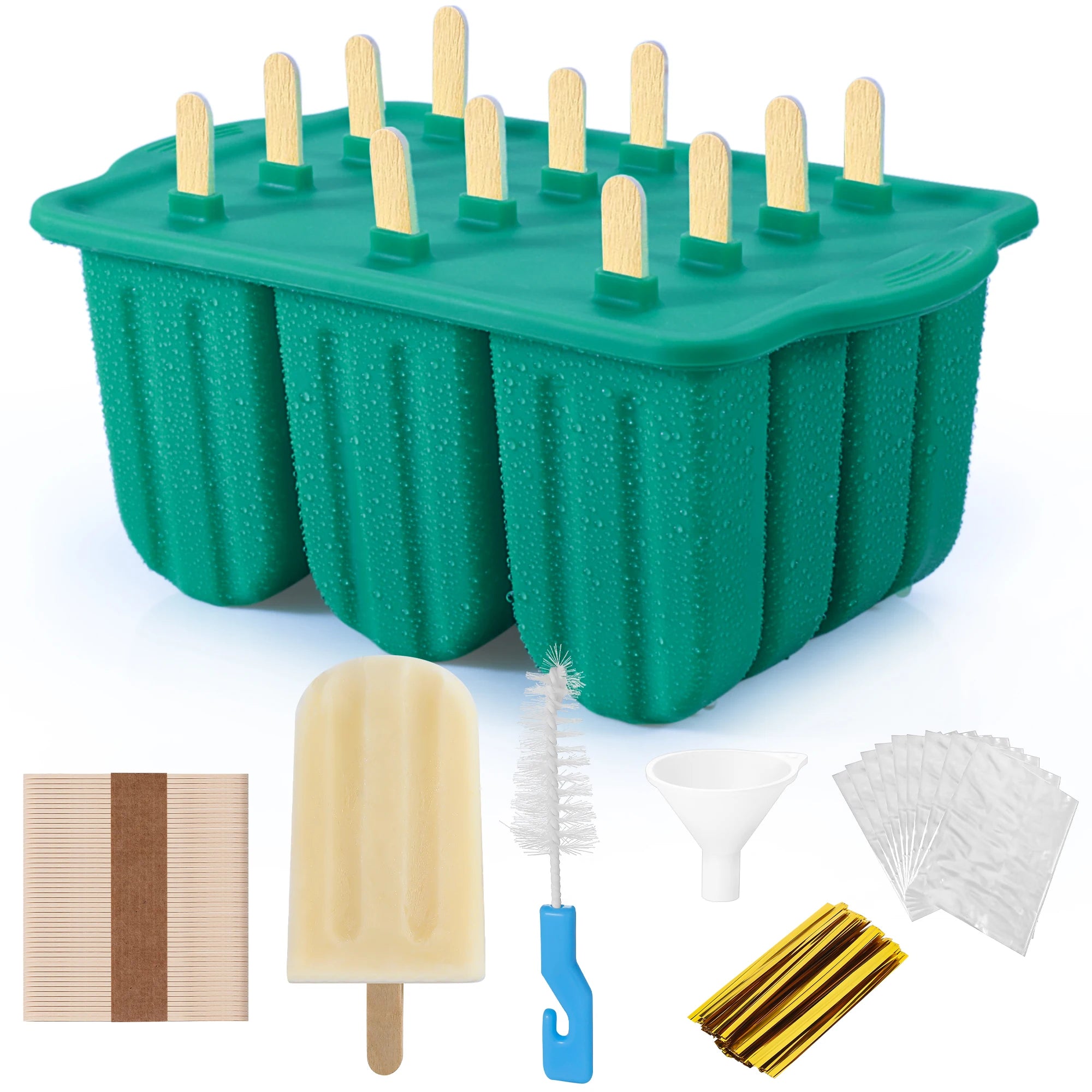Eisform aus Silikon mit Holzstab Mini